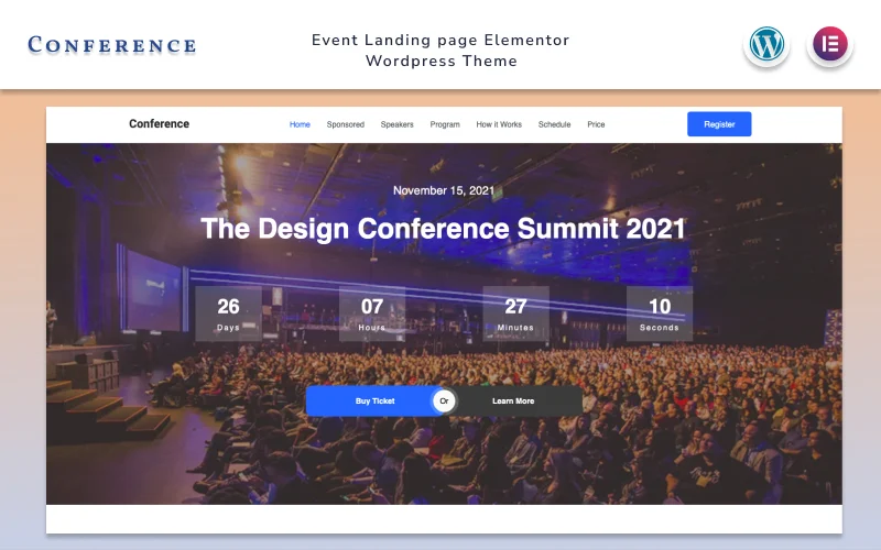 Conference – Event Landing Page