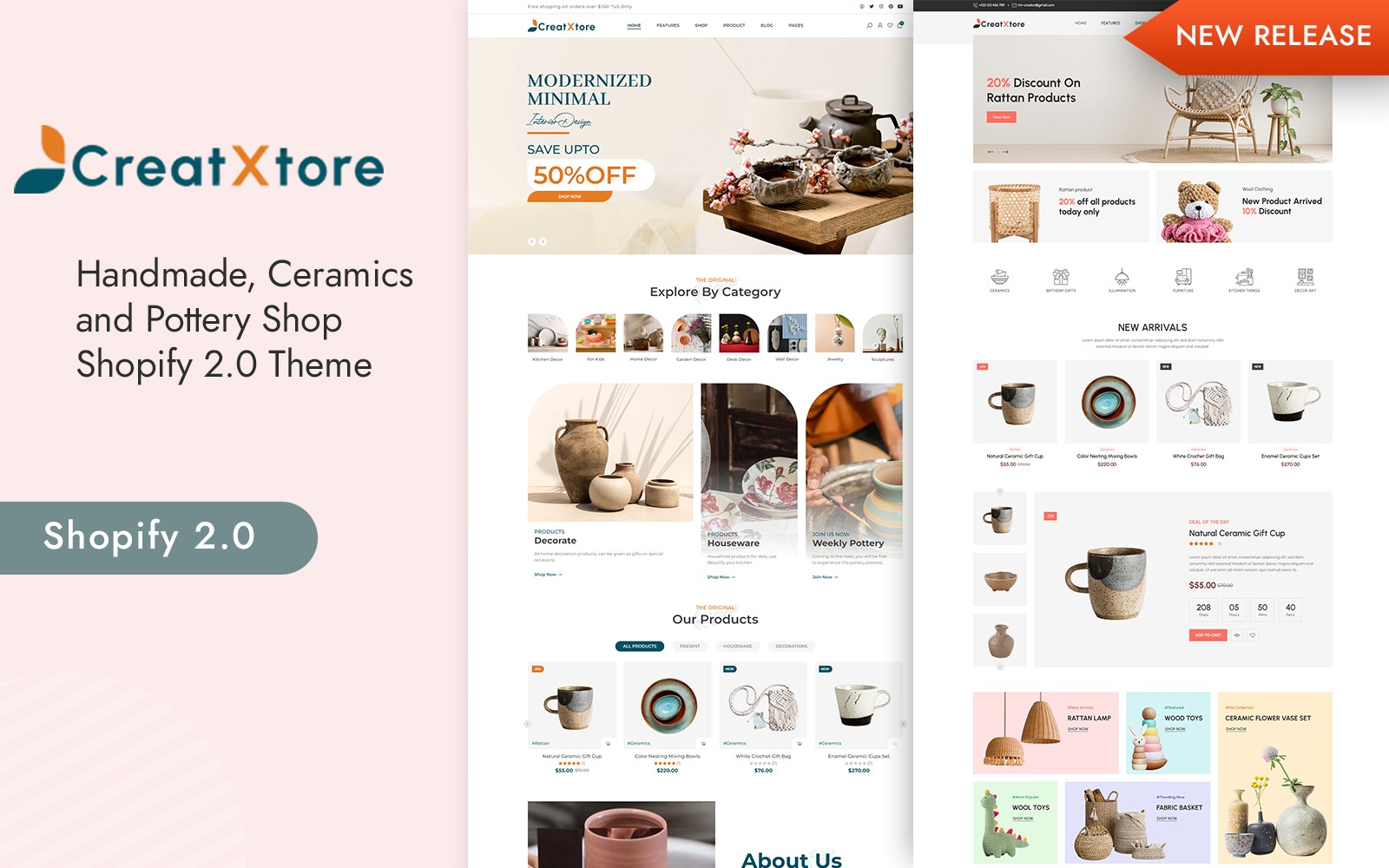 CreatXtore – Handmade, Ceramics and Pottery Shop