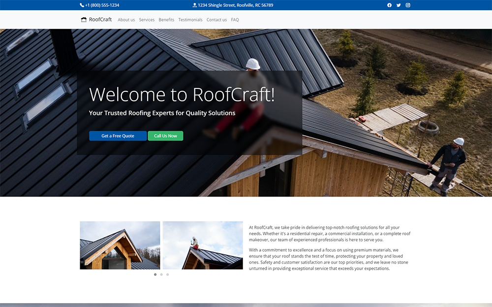 RoofCraft – Roofing Company